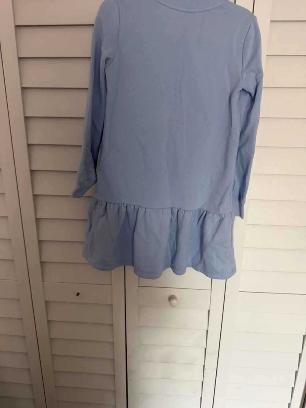 Ralph Lauren Light Blue Girls Sweatshirt Dress with Heart POLO